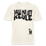 PASS MA UFF KEULE - Relaxed Fit Unisex Bio-T-Shirt - Naturweiß 
