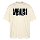 MAUSI UND MOTTI-Oversized Unisex Bio T-Shirt - Weißgrau