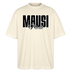 MAUSI UND MOTTI-Oversized Unisex Bio T-Shirt - Weißgrau