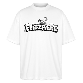 FLITZPIEPE-Oversized Unisex Bio T-Shirt-2026 - Weiß