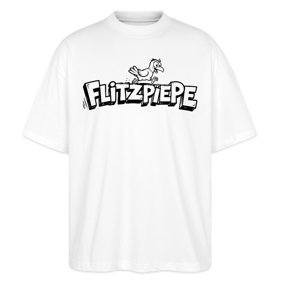 FLITZPIEPE-Oversized Unisex Bio T-Shirt-2026 - Weiß