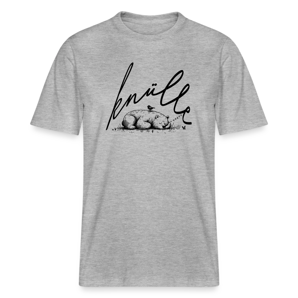 KNÜLLE - Relaxed Fit Unisex Bio-T-Shirt - Grau meliert