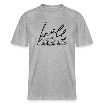 KNÜLLE - Relaxed Fit Unisex Bio-T-Shirt - Grau meliert