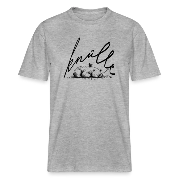 KNÜLLE - Relaxed Fit Unisex Bio-T-Shirt - Grau meliert