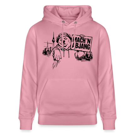Berliner Spruch- MACH 'N ABJANG -Unisex Bio-Hoodie - Lila Traum