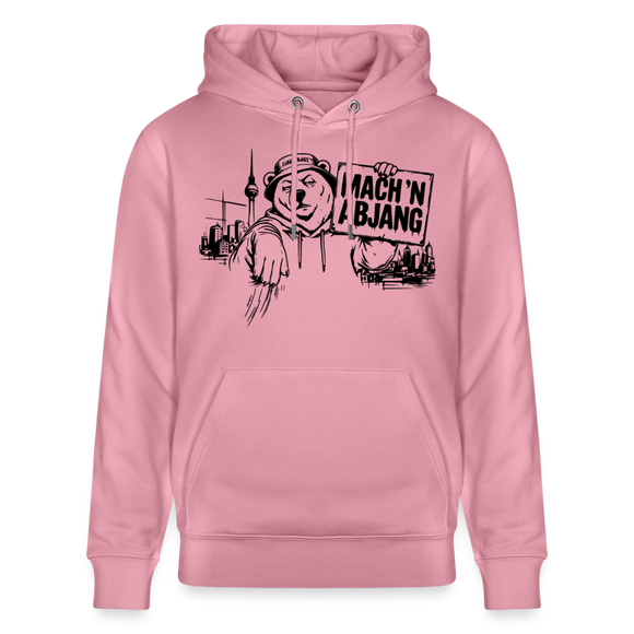 Berliner Spruch- MACH 'N ABJANG -Unisex Bio-Hoodie - Lila Traum