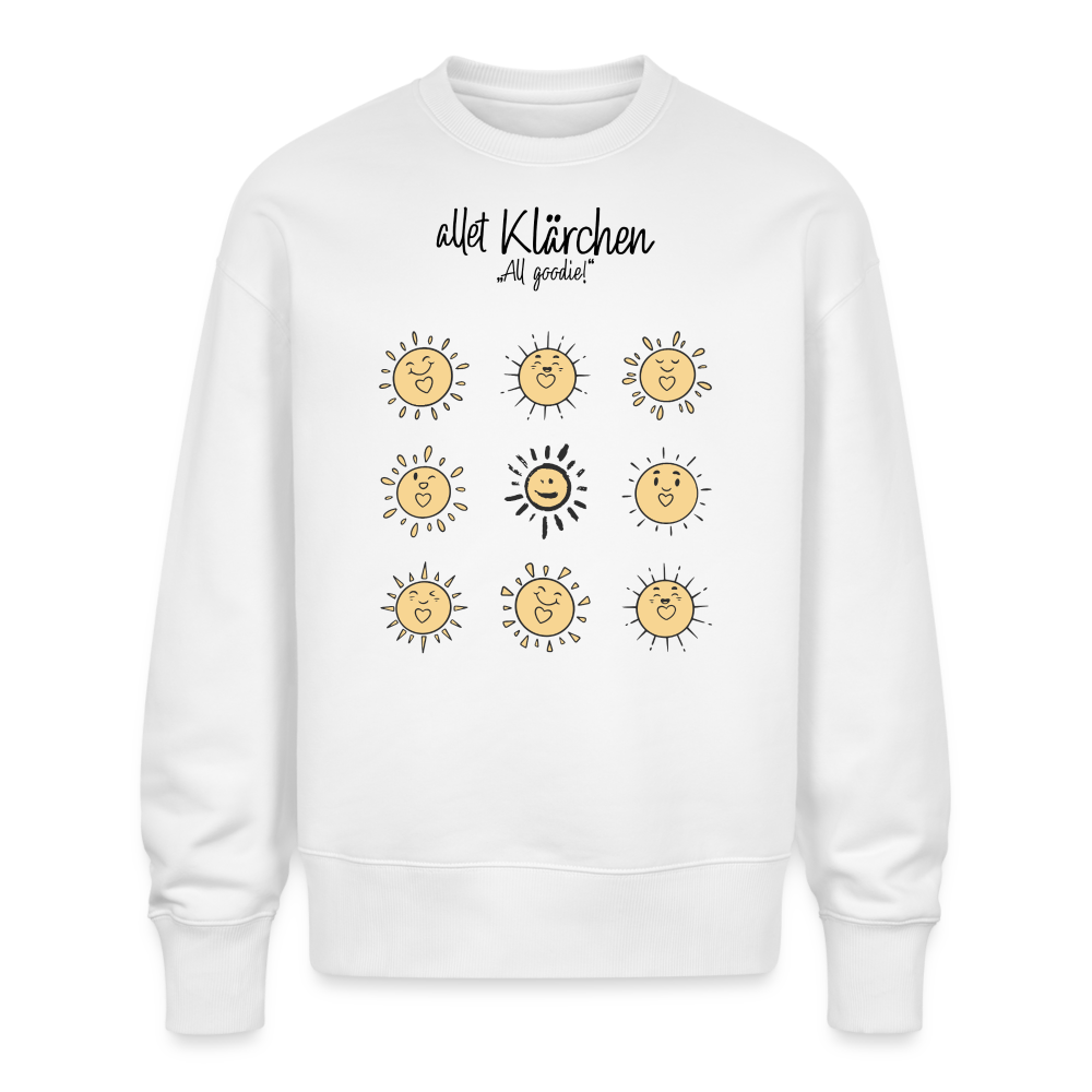 allet KLÄRCHEN-Unisex Oversize Bio Pullover - Weiß