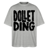 Berlin Shirt-DOLLET DING-Oversized Unisex Bio T-Shirt - Grau meliert