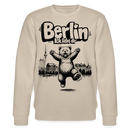 Berlin Souvenir-Unisex Bio-Sweatshirt-BERLIN ICK LIEBE DIR - Beige