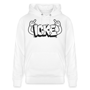 ICKE-Unisex Bio-Hoodie mit Berliner Schnauze - Weiß