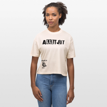 ALLET JUT-Frauen Boxy Bio-T-Shirt - Weißgrau