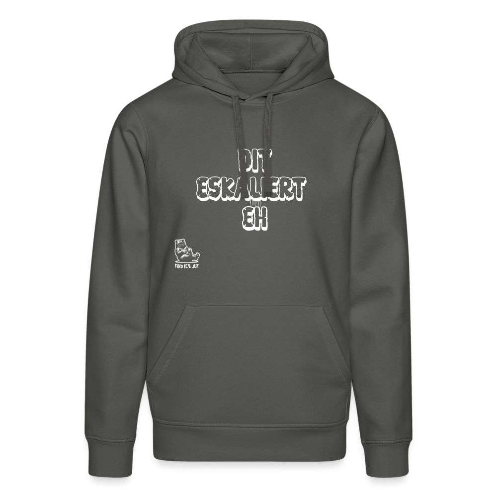 DIT ESKALIERT EH-Unisex Bio-Hoodie - Anthrazit