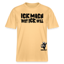 ICK MACH WAT ICK WILL-Relaxed Fit Unisex Bio-T-Shirt II - Hellgelb