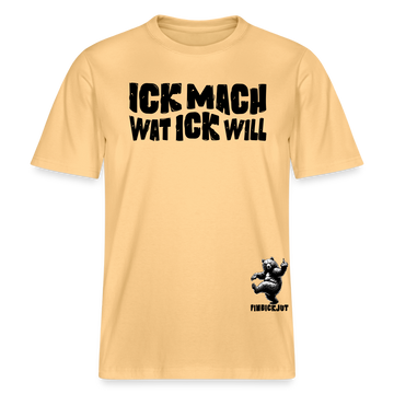 ICK MACH WAT ICK WILL-Relaxed Fit Unisex Bio-T-Shirt II - Hellgelb