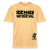 ICK MACH WAT ICK WILL-Relaxed Fit Unisex Bio-T-Shirt II - Hellgelb