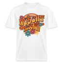 BERLINER RETRO-NÜSCHT MUSS ICK-Relaxed Fit Unisex Bio-T-Shirt - Weiß