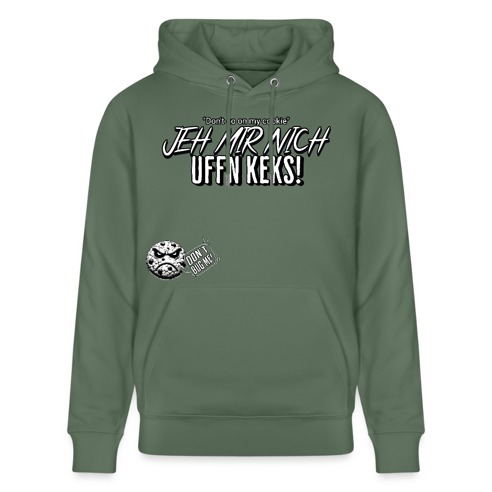 JEH MIR NICH UFFN KEKS-Unisex Bio-Hoodie II - Tanngrün