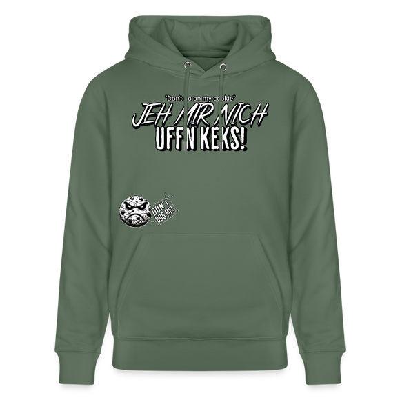 JEH MIR NICH UFFN KEKS-Unisex Bio-Hoodie II - Tanngrün