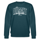 NÜSCHT 2025-Unisex Bio-Sweatshirt mit Berliner Schnauze - Dunkles Petrol