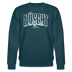 NÜSCHT 2025-Unisex Bio-Sweatshirt mit Berliner Schnauze - Dunkles Petrol