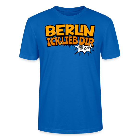 BERLIN ICK LIEB DIR - Unisex BIO T-Shirt - Pfauenblau