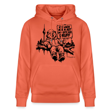 ICK LACH MIR N AST - Unisex Bio-Hoodie mit Berliner Berlin - Hellrot