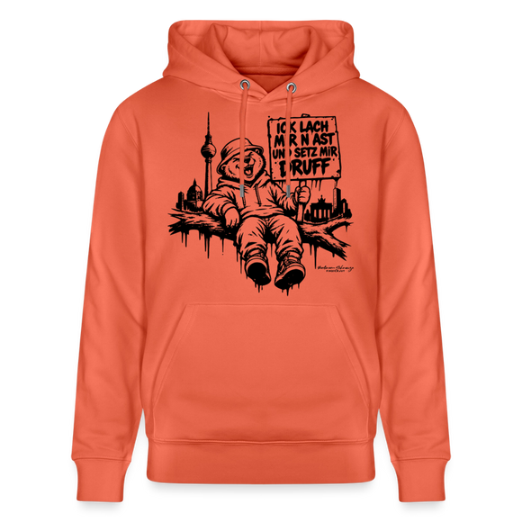 ICK LACH MIR N AST - Unisex Bio-Hoodie mit Berliner Berlin - Hellrot