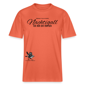NACHTIGALL ICK HÖR DIR TRAPSEN-Relaxed Fit Unisex Bio-T-Shirt - Hellrot