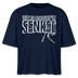 JEH MIR NICH UFFN SENKEL-Frauen Boxy Bio-T-Shirt - Navy