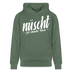 NÜSCHT FÜR SCHWACHE NERVEN-Unisex Bio-Hoodie mit Berliner Schnauze - Tanngrün