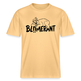 BLÜMERANT-RELAXED FIT Unisex Organic T-Shirt mit Berliner Schnauze - Hellgelb