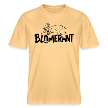 BLÜMERANT-RELAXED FIT Unisex Organic T-Shirt mit Berliner Schnauze - Hellgelb
