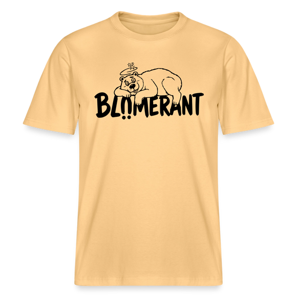 BLÜMERANT-RELAXED FIT Unisex Organic T-Shirt mit Berliner Schnauze - Hellgelb