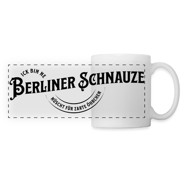 BERLINER SCHNAUZE-Panoramatasse - Weiß