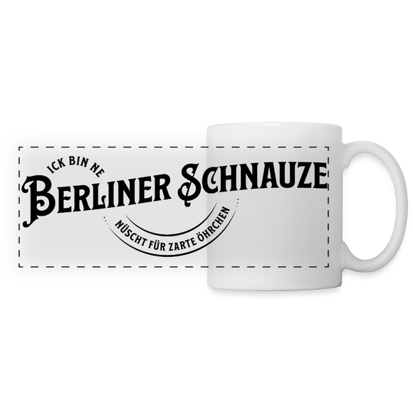 BERLINER SCHNAUZE-Panoramatasse - Weiß