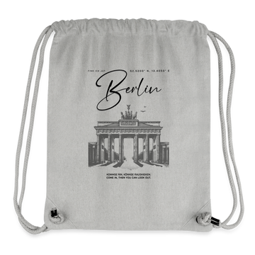 BERLIN-recycelter Beutel - Grau meliert