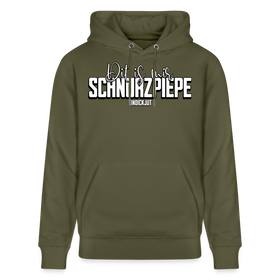 SCHNURZPIEPE-Unisex Bio-Hoodie - Khaki Grün