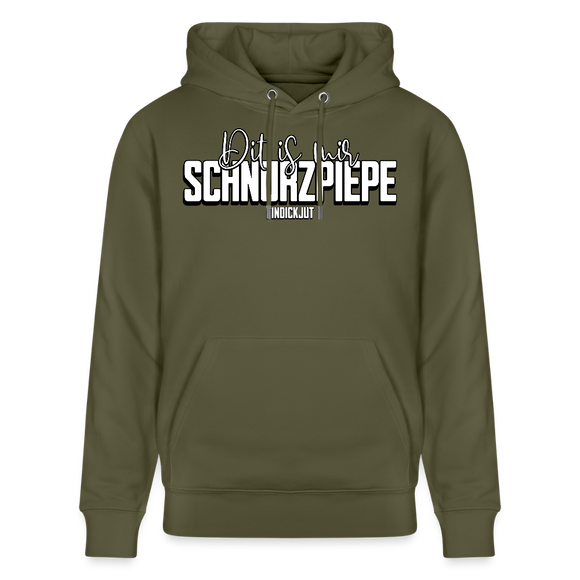 SCHNURZPIEPE-Unisex Bio-Hoodie - Khaki Grün