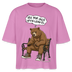 Berliner Bär mit Spruch-JEH MIR NICH UFFN SENKEL-Frauen Boxy Bio-T-Shirt - Pink