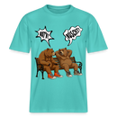 Berliner Bär mit berliner Schnauze-WATN?NÜSCHT- RELAXED FIT Unisex Organic T-Shirt - Poolblau