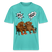 Berliner Bär mit berliner Schnauze-WATN?NÜSCHT- RELAXED FIT Unisex Organic T-Shirt - Poolblau