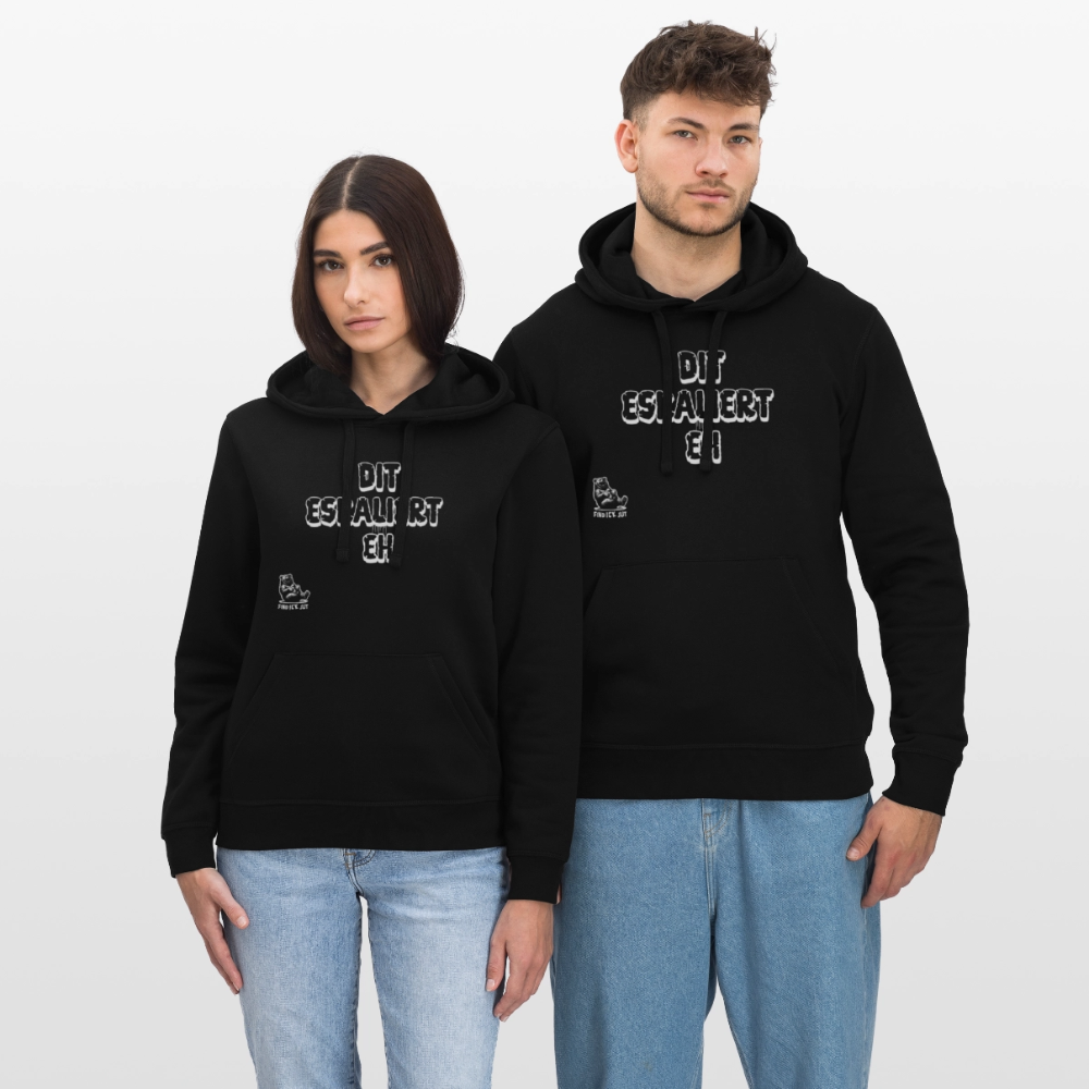 DIT ESKALIERT EH-Unisex Bio-Hoodie - Schwarz