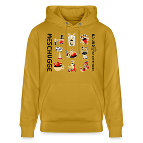 Berliner Verrücktheit-MESCHUGGE-NA UND?!Unisex Bio-Hoodie - Ocker