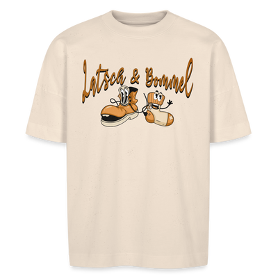 LATSCH UND BOMMEL - Unisex Oversize Bio-T-Shirt - Naturweiß
