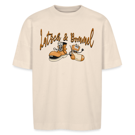 LATSCH UND BOMMEL - Unisex Oversize Bio-T-Shirt - Naturweiß