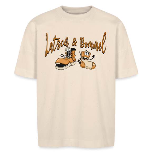 LATSCH UND BOMMEL - Unisex Oversize Bio-T-Shirt - Naturweiß