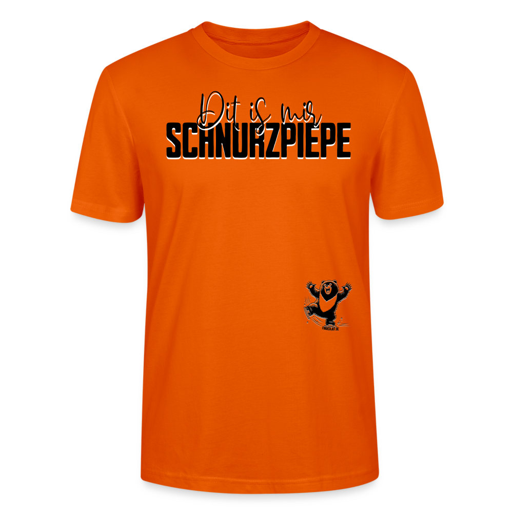 SCHNURZPIEPE - Unisex T-Shirt Bio - Tieforange