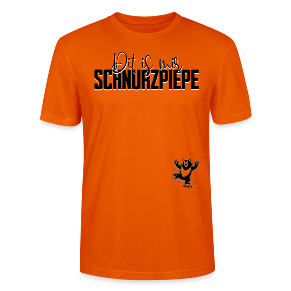 SCHNURZPIEPE - Unisex T-Shirt Bio - Tieforange