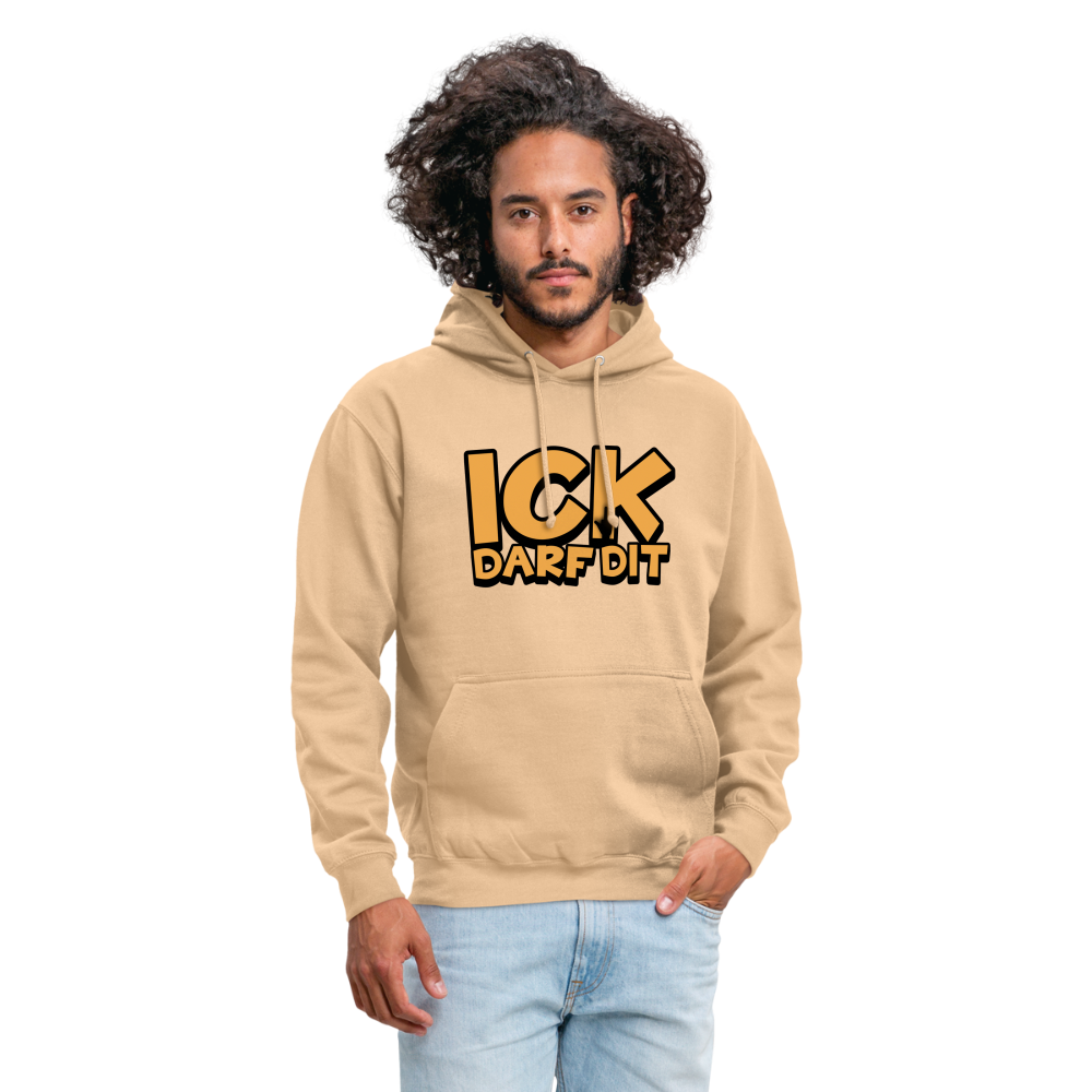 ICK DARF DIT - Hoodie - Pfirsich