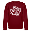 DA KIEKSTE WA?-Unisex Bio-Sweatshirt mit Berliner Schnauze - Burgunderrot